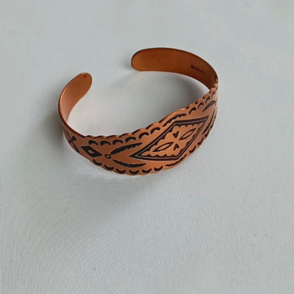 Solid Copper Womens Bracelet. - image 6
